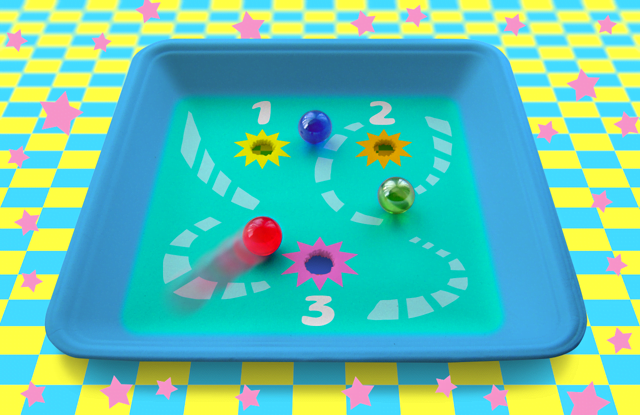 ビー玉ころがしゲーム 簡単作り方と遊び方 Chiik