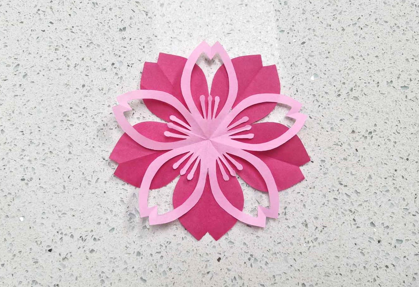 【切り紙工作】春の花『桜』を咲かせよう!壁面・カード飾りにも - Chiik!(チーク) -乳幼児〜小学生までの知育・教育メディア-