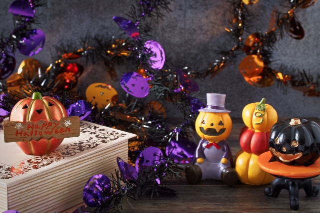 ハロウィーンの飾り付け