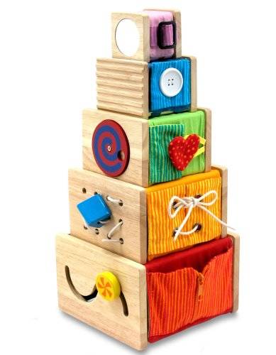 Amazon | I'mTOY トレーニングキューブ | 木のおもちゃ・積み木 通販 (10478)