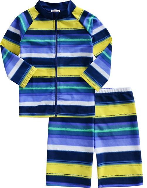 [Vaenait Baby] 2-7歳ラッシュガード水泳スイムウェアベビー 子供水着上下キャップ 3点セット Horizon : 服＆ファッション小物通販 | Amazon.co.jp (13787)