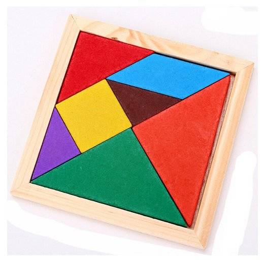 Amazon | Better baby 木製組み合わせパズル 知恵の板 タングラム 知育玩具 | はめこみ・形合わせ 通販 (16641)