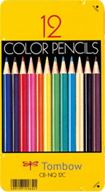 Amazon | トンボ鉛筆 色鉛筆 NQ 12色 CB-NQ12C | 色鉛筆 | 文房具・オフィス用品 (27165)