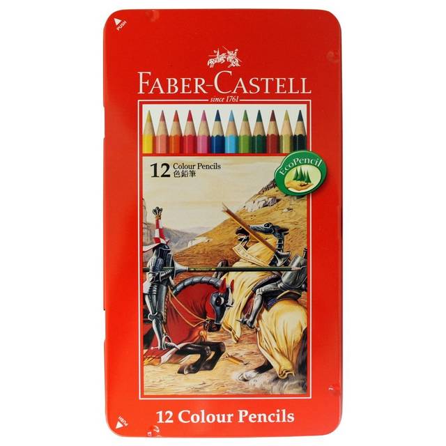 Amazon | ファーバーカステル 油性色鉛筆 平缶 12色セット TFC-CP/12C | 色鉛筆 | 文房具・オフィス用品 (27168)