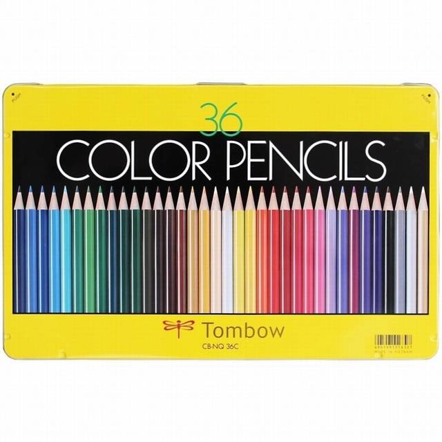 Amazon | トンボ鉛筆 色鉛筆 NQ 36色 CB-NQ36C | 色鉛筆 | 文房具・オフィス用品 (37246)