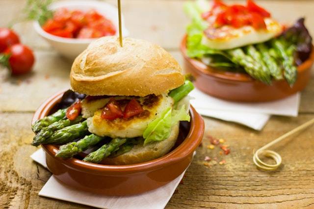 Free stock photo of asparagus, bread, burger (65616)