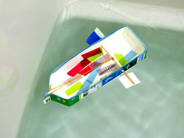 牛乳パックで簡単工作 輪ゴムで動く船のおもちゃを作ろう Chiik チーク 乳幼児 小学生までの知育 教育メディア