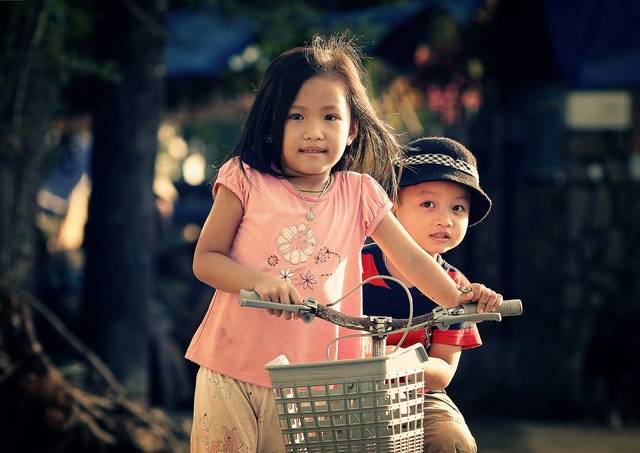 Children Riding Bicycle · Free Stock Photo (69891)