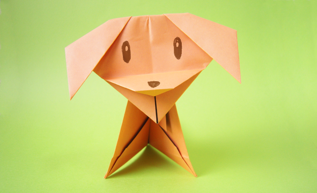 折り紙で楽しく能力を育もう かわいい 犬のマスコットおりがみ Chiik