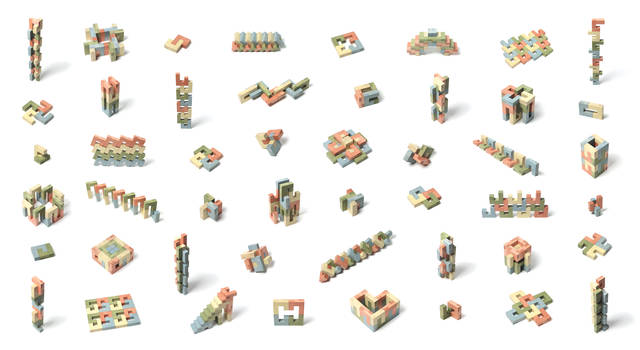 「Jino」ジーノは知育玩具の枠を越えた、積み木＆ブロック玩具＆立体パズルです。 (77787)