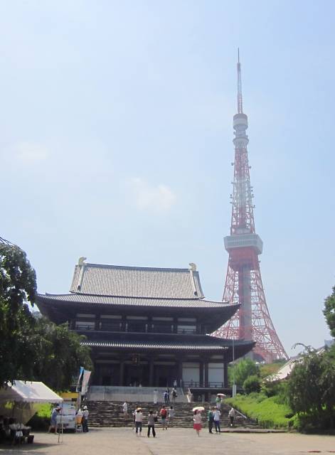 増上寺と東京タワー｜写真素材なら「写真AC」無料（フリー）ダウンロードOK (78480)
