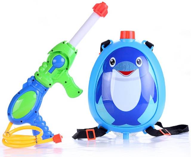 Amazon | kashiwise 水鉄砲 バックパック ウォーターガン おもちゃ (ペンギン) | 水鉄砲 | おもちゃ (92073)