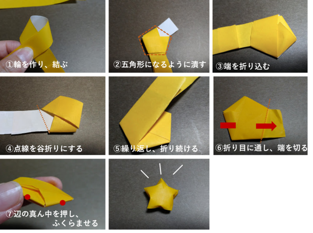 折り紙ラッキースターの作り方 知育遊びやおもちゃにも Chiik