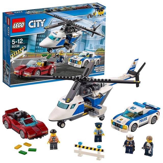 Amazon | レゴ (LEGO) シティ ポリスヘリコプターとポリスカー 60138 | ブロック | おもちゃ (98238)
