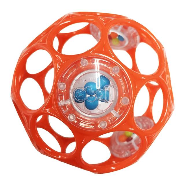 Amazon | O'ball オーボール ラトル オレンジ (81119) by Kids II | ベビー用ボール | おもちゃ (98447)