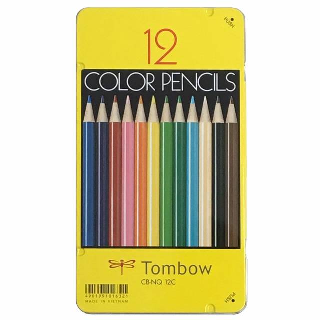 Amazon | トンボ鉛筆 色鉛筆 NQ 12色 CB-NQ12C | 色鉛筆 | 文房具・オフィス用品 (119580)