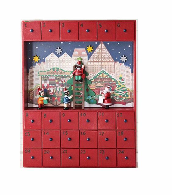 Amazon | カルディ オリジナル クリスマスウッドボックスカレンダー 2018 クリスマス | カルディ | チョコレート菓子 通販 (121503)