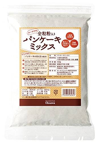 Amazon | オーサワの全粒粉入りパンケーキミックス | オーサワジャパン | 小麦胚芽・ふすま 通販 (127725)