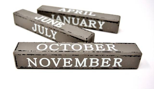 Calendar Months Wood · Free photo on Pixabay (129959)