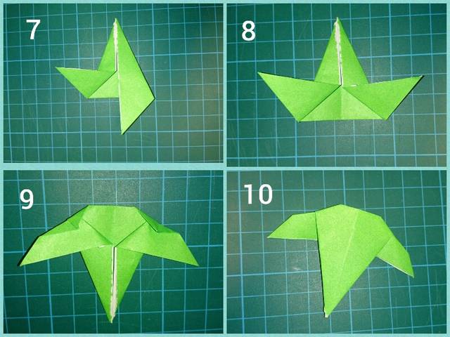 折り紙で作る葉っぱ付き朝顔 子どもにも折れる簡単な折り方 Chiik