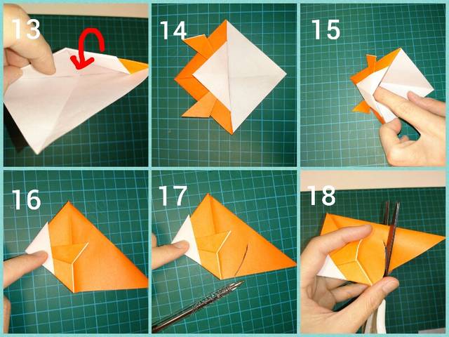 簡単に折れる折り紙の金魚 5分で完成 立体的で可愛い金魚 Chiik