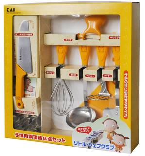 Amazon.co.jp : 貝印 リトルシェフクラブ 子供用調理器8点セット FG-5009 : ホーム＆キッチン (16978)