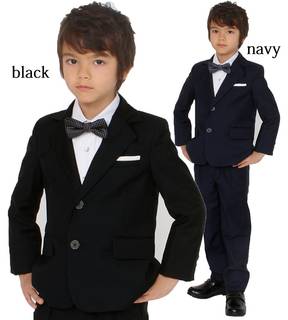 Amazon | ドリーム企画 子供スーツ ブラック ネイビー フォーマル su-0012 キッズ 男の子スーツ 4点セット キッズスーツ | フォーマル 通販 (38889)
