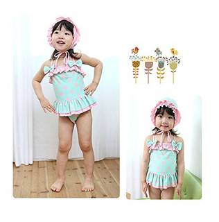 Amazon | (アートップ)ARETOP™ベビー 子供 女の子 水着 ミズギ ビキニ タンキニ ワンピース式 水玉模様ドット フリフリ ブリー フリル 帽子付き スイムウェア スイミング プール 海水浴 オリジナル 護身用 【 65cm ~ 115cm 】身長対応 ファッション キュート (3T) : ARETOP(アートップ) | 水着 オンライン通販 (50990)