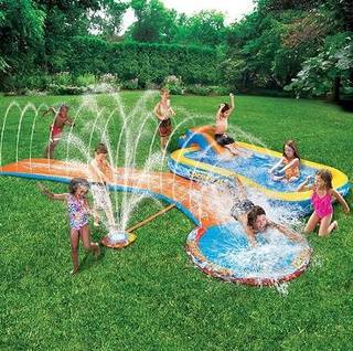 Amazon.co.jp： バンザイ　アクアドレンチ　3イン1　スプラッシュパーク　プール　Banzai Aqua Drench 3-in-1 Inflatable Splash Park　 [並行輸入品]: パソコン・周辺機器 (54893)