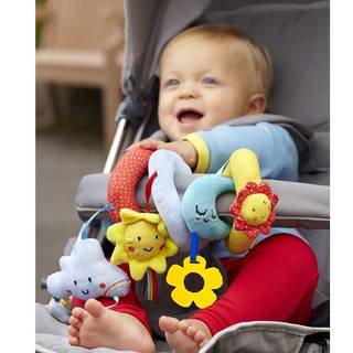 Amazon | Lovoski かわいい　赤ちゃん　子供　ベビーカー　ベッド　渦巻き　ぶら下げ　ベル　ラトル　柔らかい　おもちゃ | 布のおもちゃ | おもちゃ 通販 (57436)