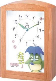 Amazon｜となりのトトロ 目覚まし キャラクター 時計 アナログ R752N オルゴール アラーム 木 茶 リズム時計 4RM752MN06｜置き時計・掛け時計 オンライン通販 (62100)