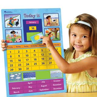 Amazon | Learning Resources Magnetic Learning Calendar 【英語教材 壁掛けカレンダー】 マグネット式カレンダー 正規品 通販 (67167)