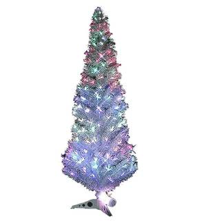 Amazon.co.jp： LEDファイバーツリー クリスマスツリー 高さ210cm ホワイト: 家電・カメラ (67524)