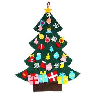 Amazon｜3フィートのオーナメントとクリスマスツリーセットフェルト - 壁掛け装飾｜インテリア オンライン通販 (67558)