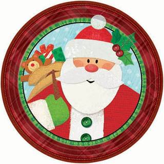 Amazon | パーティーグッズ　プレート7インチ　クラフィティークリスマス　8枚入り　（サイズΦ17.5㎝） | 紙吹雪・飾り・クラッカー | おもちゃ 通販 (69178)