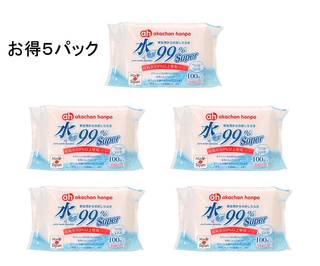 Amazon.co.jp： Super 新生児からのおしりふき 100枚×5個パック: ベビー&マタニティ (87860)