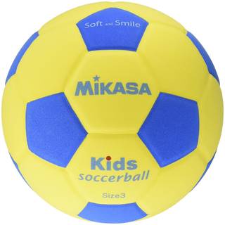 Amazon | ミカサ サッカーボール スマイルサッカー軽量3号 キッズ用 150g 小学校/キッズ用 SF3-YBL | MIKASA(ミカサ) | サッカーボール (98262)