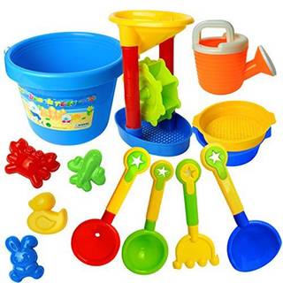 Amazon | （フォクスン）FocuSun カラフルおでかけ砂場セット　砂遊び　 おもちゃセット　水遊びおもちゃ　知育玩具　（13点セット） | 砂遊び | おもちゃ (102657)