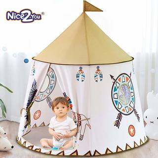 Amazon | Nice2you インディアン子供テント 部落キャッスル遊具部屋 おもちゃ 折り畳み式 玩具収納 秘密基地 知育玩具 プレゼント キッズテント | キッズテント | おもちゃ (115632)