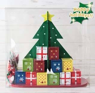 Amazon | 【カルディ限定】アドベントカレンダー ウッドボックス カウントダウンカレンダー 木製ツリー クリスマスツリー | KALDI | あめ・キャンディ 通販 (120465)