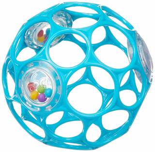 Amazon | O'ball オーボール ラトル ライトブルー (11486) by Kids II | ベビー用ボール | おもちゃ (143986)