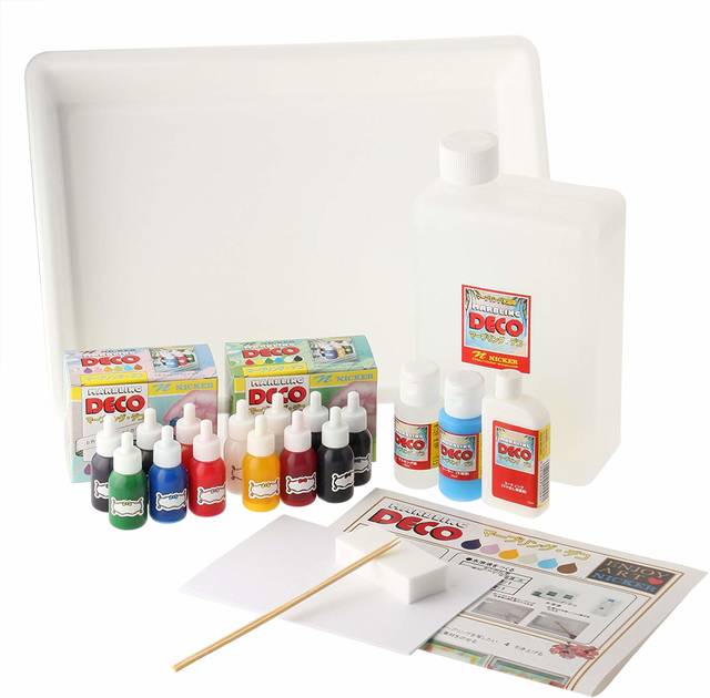 100均商品でアート体験 マーブリングをやってみよう Chiik